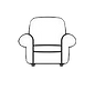 Illustration d’un fauteuil, symbole d’un intérieur composé de beaux objets qui manquent de cohérence. »