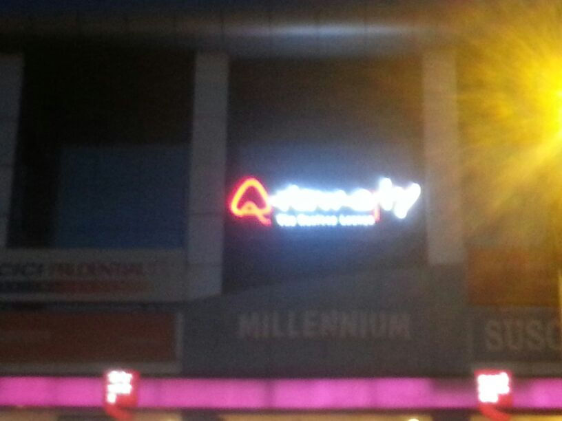 led front lit sample