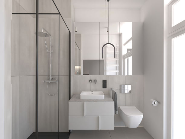 Prace wykończeniowe w trakcie