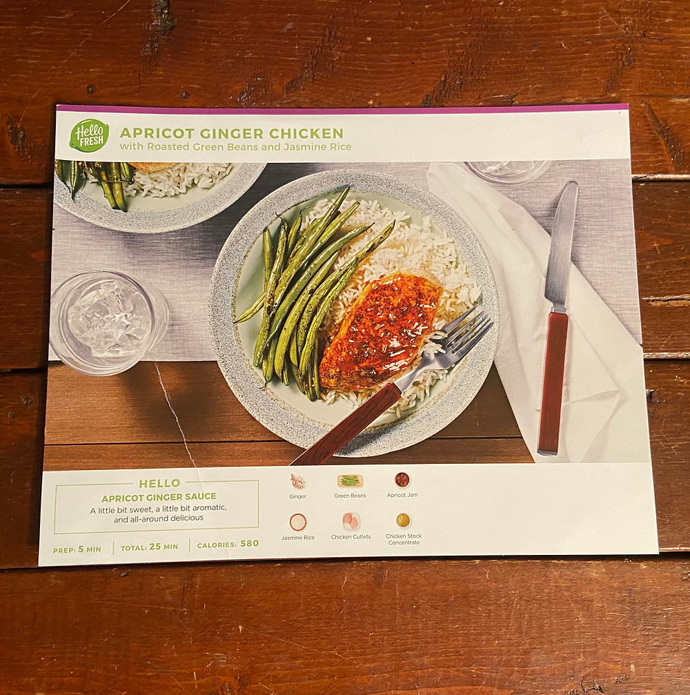 Apricot Ginger Chicken recipe from HelloFresh