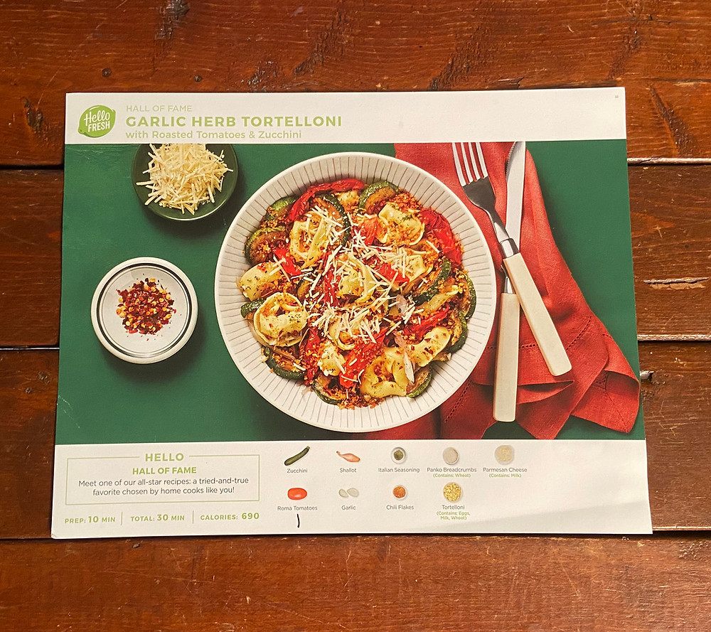 Garlic Herb Tortellini recipe from HelloFresh