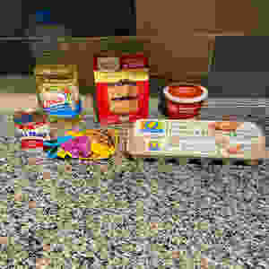 Using a box of cake mix and several common pantry and fridge groceries, you can make Can't Leave Alone Bars.