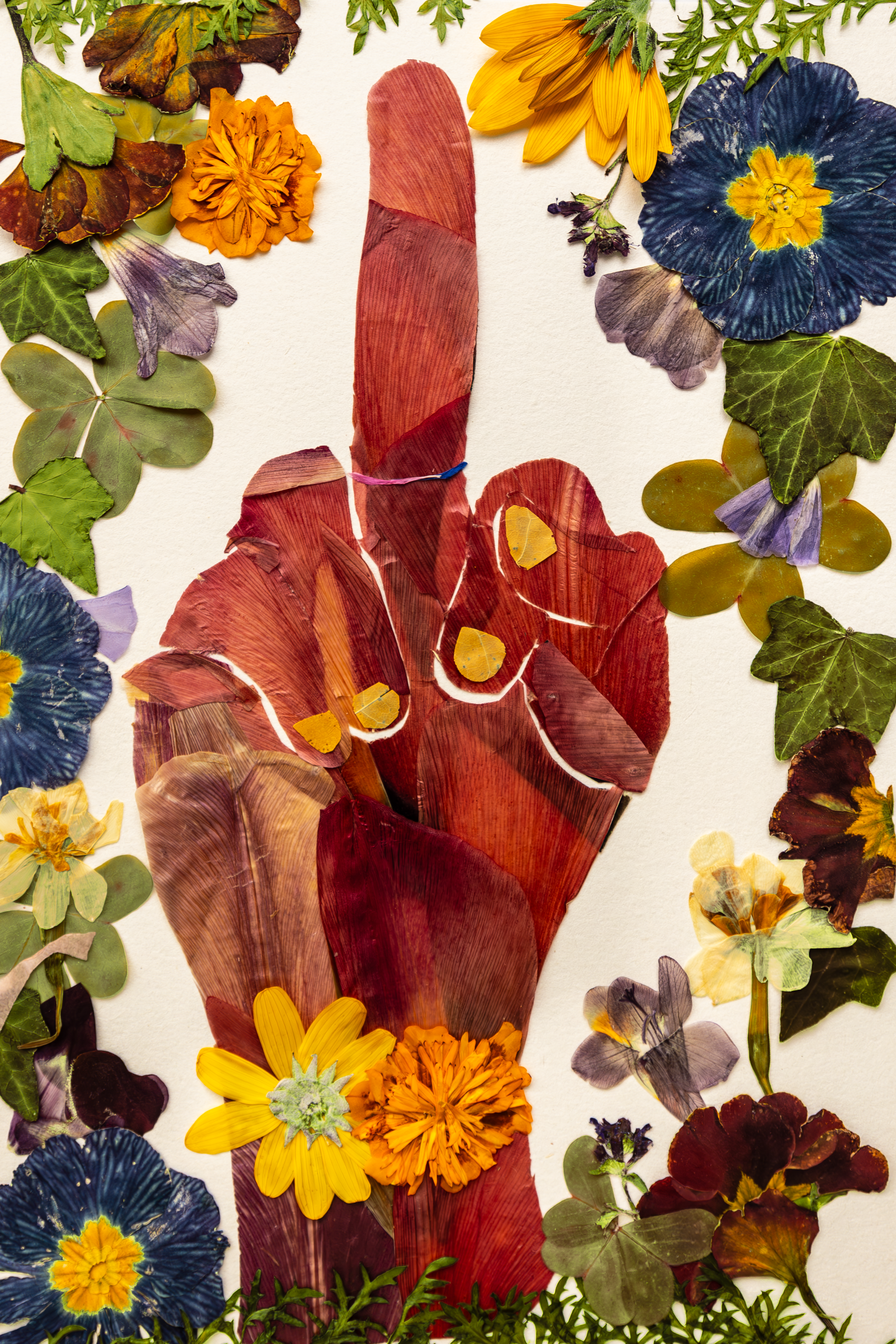 Love this fucking world--original design with real flowers