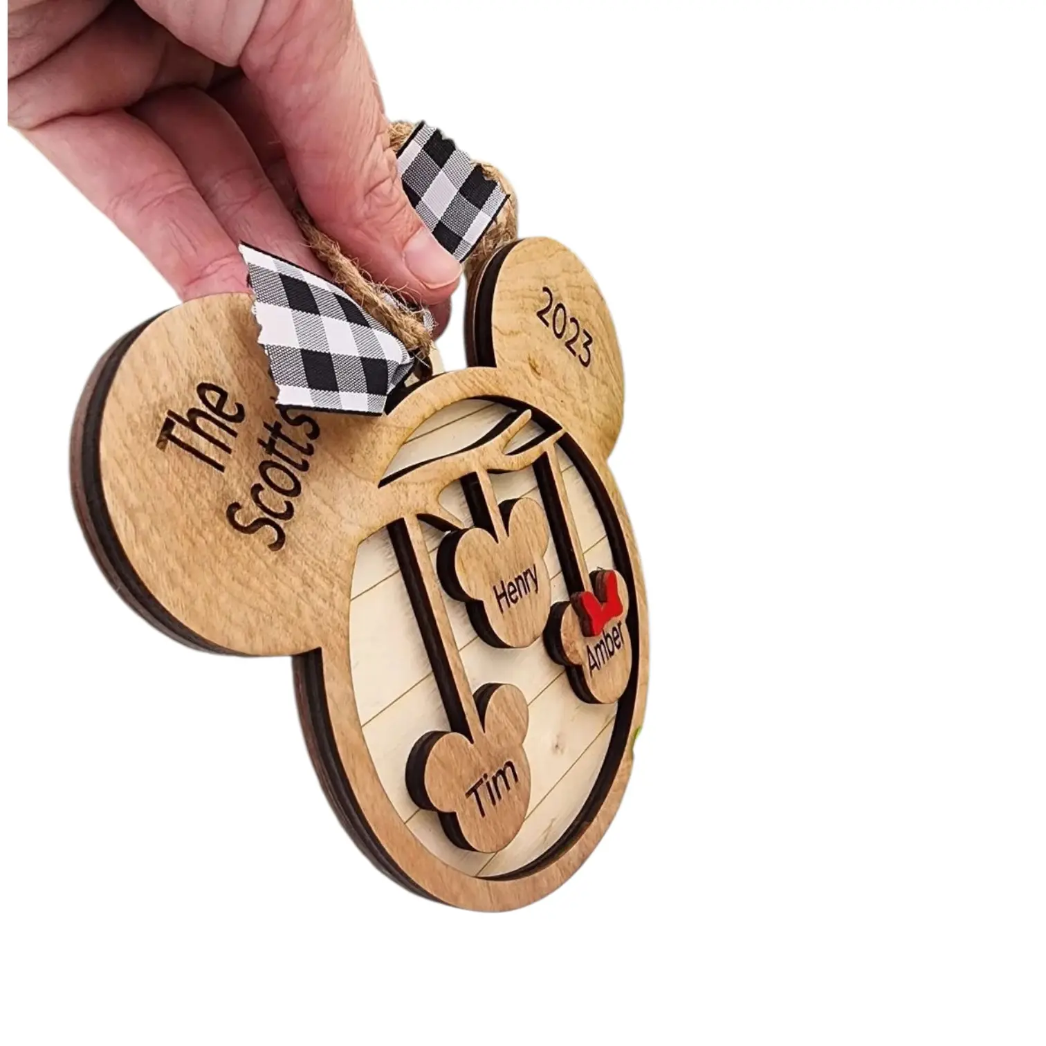 M-MOUSE FAMILY ORNAMENT