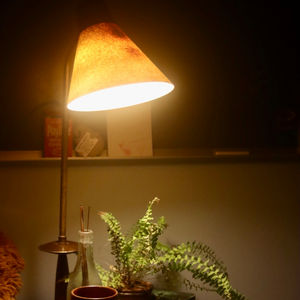 this is my lamp in my room i love antiques and designing spaces!! this corner come out so beutiful.