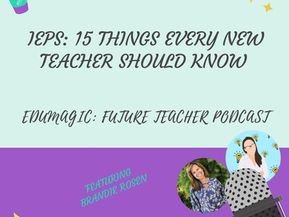 IEPs: 15 things every new teacher should know 