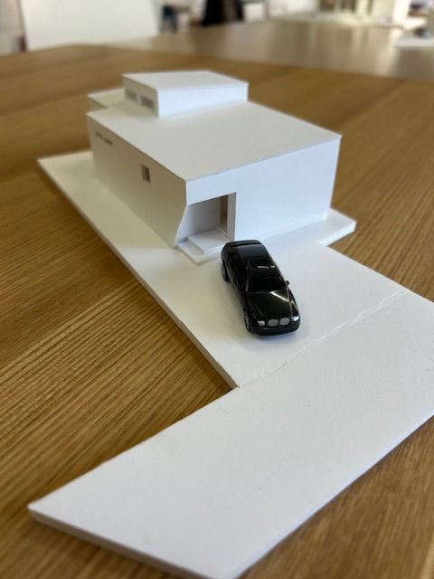 デザインカーサの家　模型　打合せに模型使用模型です。（実際に建てた物件でほぼ模型の通りリアルです。）新築・注文住宅