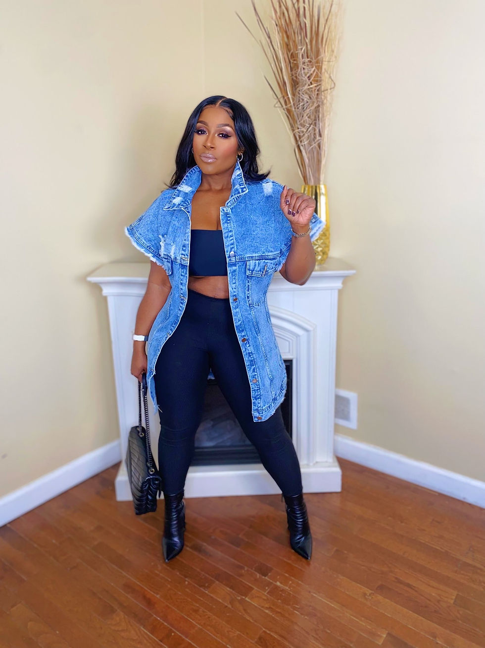 Distressed Denim Jacket Kina s Kloset distressed-denim-jacket-kina-s-kloset