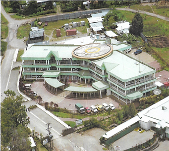 3 storey building with helipad
