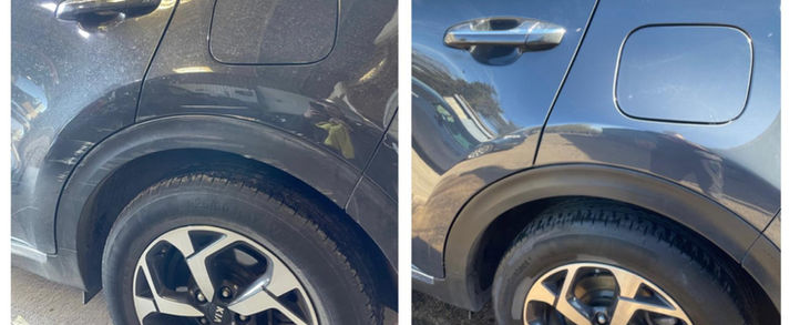 Dent Repair on a car