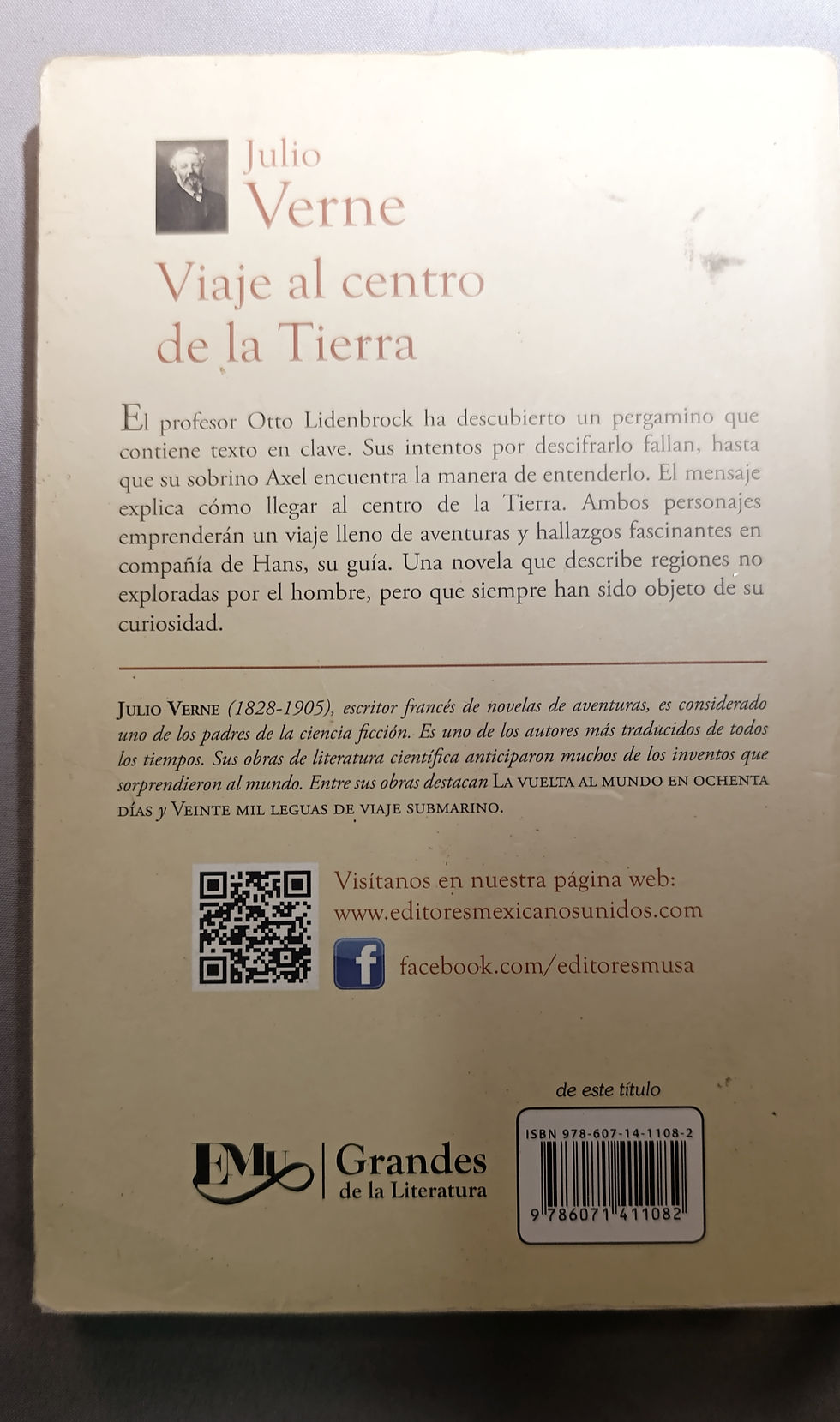 Miniatura: Libro Viaje al centro de la Tierra - Julio Verne (Colección Grandes de la Litera