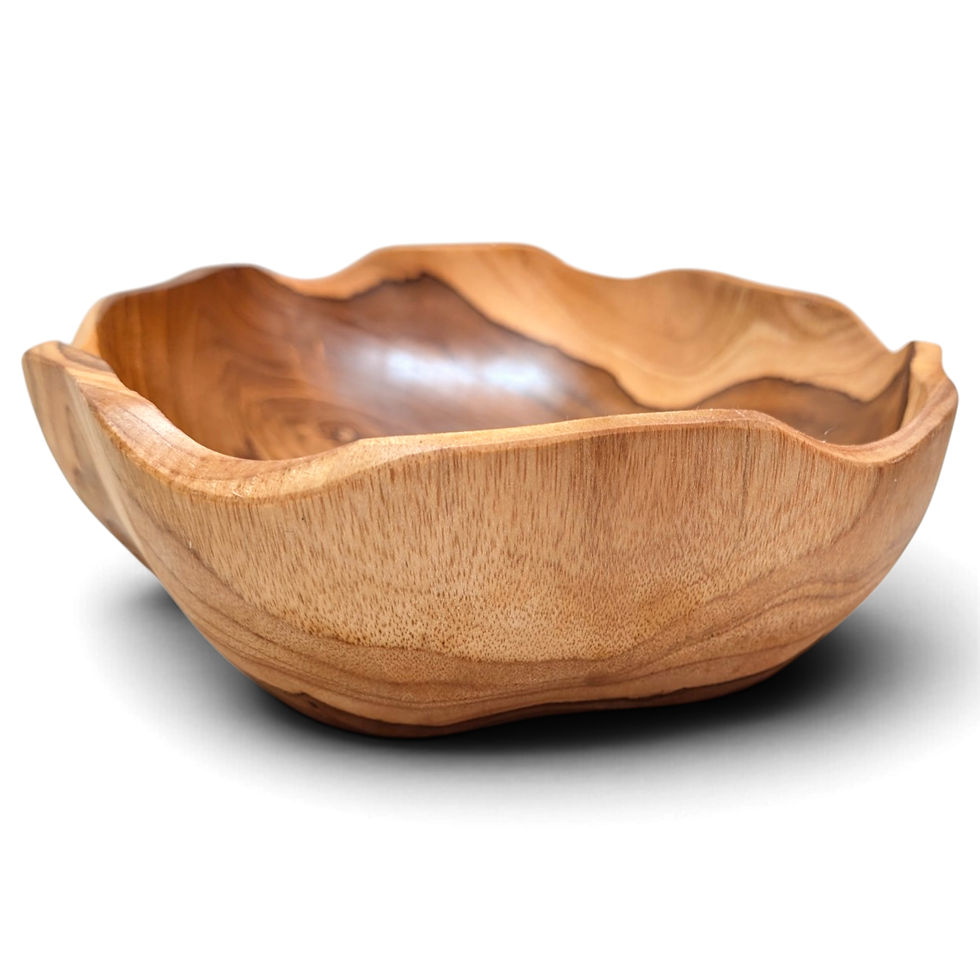 Thumbnail: Coffee table display with centerpiece bowl