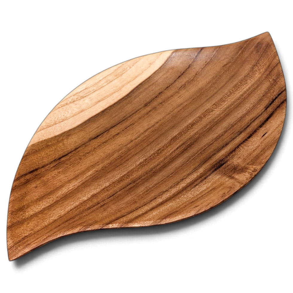Thumbnail: Carved kitchen counter dish shaped like an elongated leaf