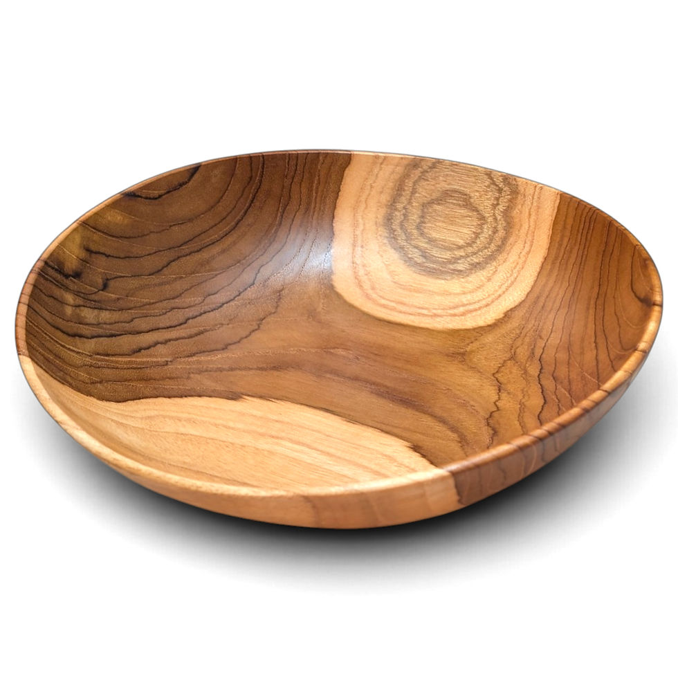 Thumbnail: Kitchen fruit bowl handmade from teak wood in Bali