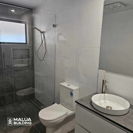 Bathroom renovation - coastal home extension - Malua Building and Construction South Coast NSW