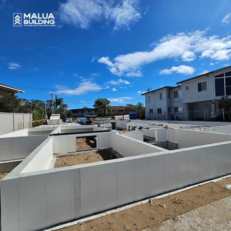 New home build - Surfside NSW - Concrete foundation form work - Malua Building and Construction South Coast