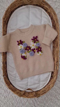 Thumbnail: 'M' is for... Hand Embroidered Jumper