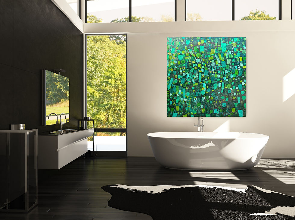 Thumbnail: Naturally abstract green 48 x 48