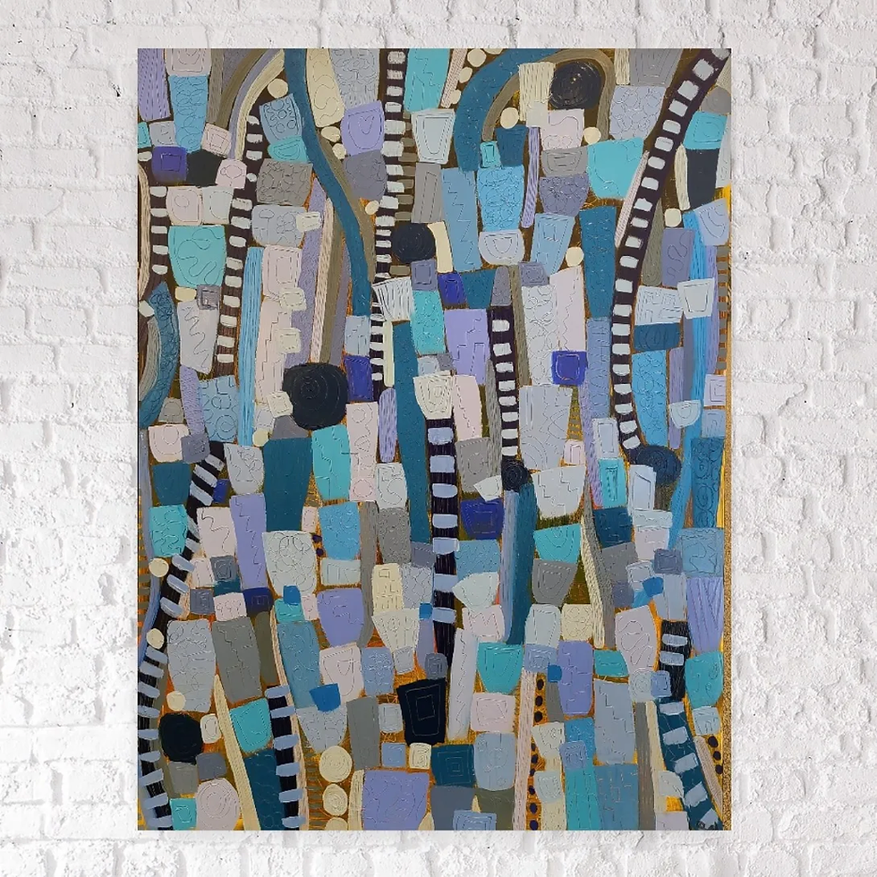 Thumbnail: Paris Blue 36 x 48