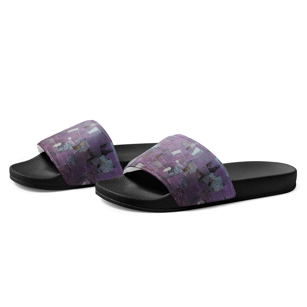 Thumbnail: Women's slides - Purple rain - slip on shoes
