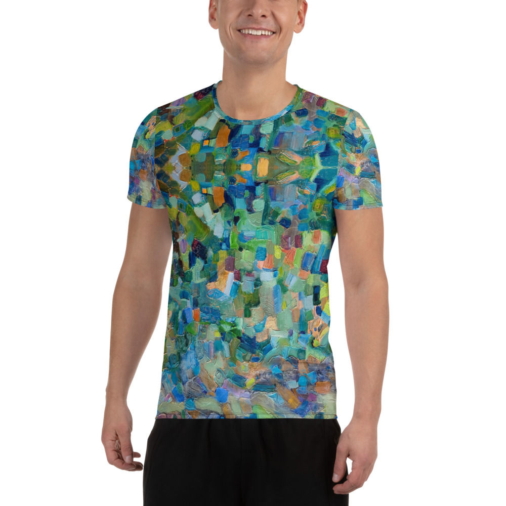 Men's Athletic T-shirt - Gracedland - workout shirt front