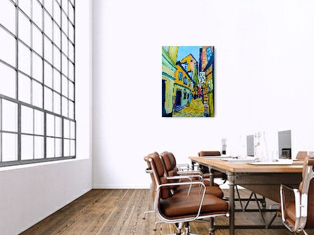 Thumbnail: Slovenia street scene 36 x 48