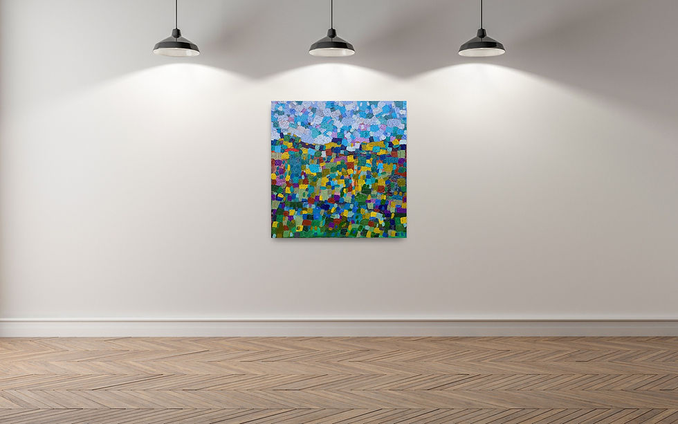 Thumbnail: In Situ, Serene Scene, original painting by Stacy Neasham, AnAbstractedView