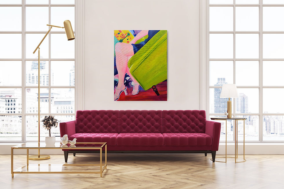 Thumbnail: Green chair #4, 36 x 48