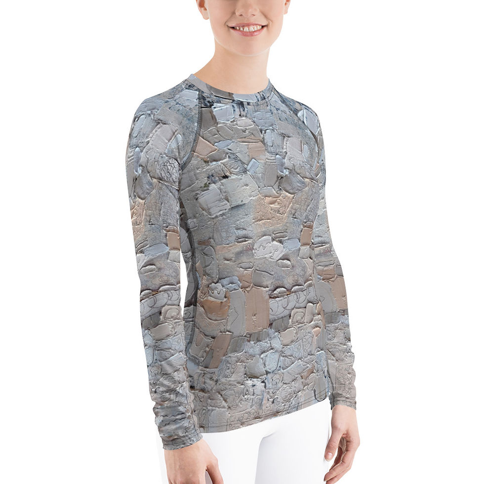 Thumbnail: Women's Rash Guard - Naturally Abstract - long sleeve shirt