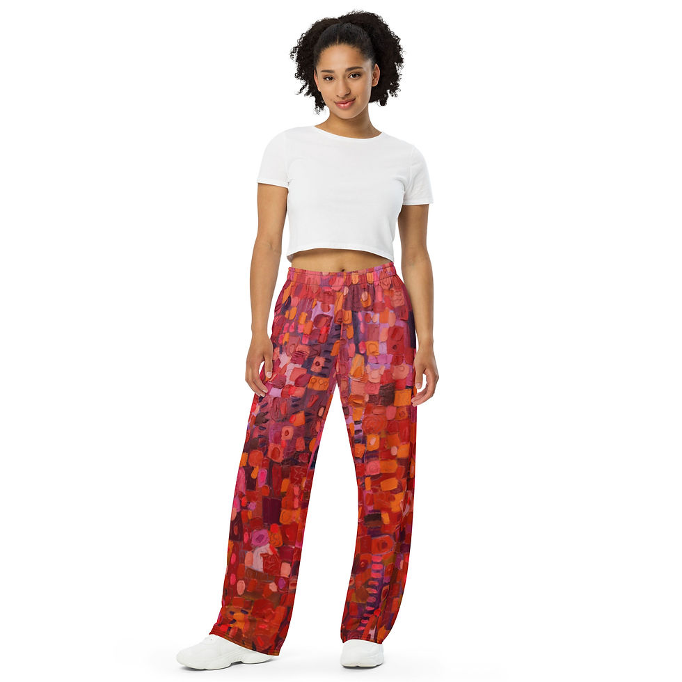 Unisex wide-leg pants - Jubilee - pajama comfy