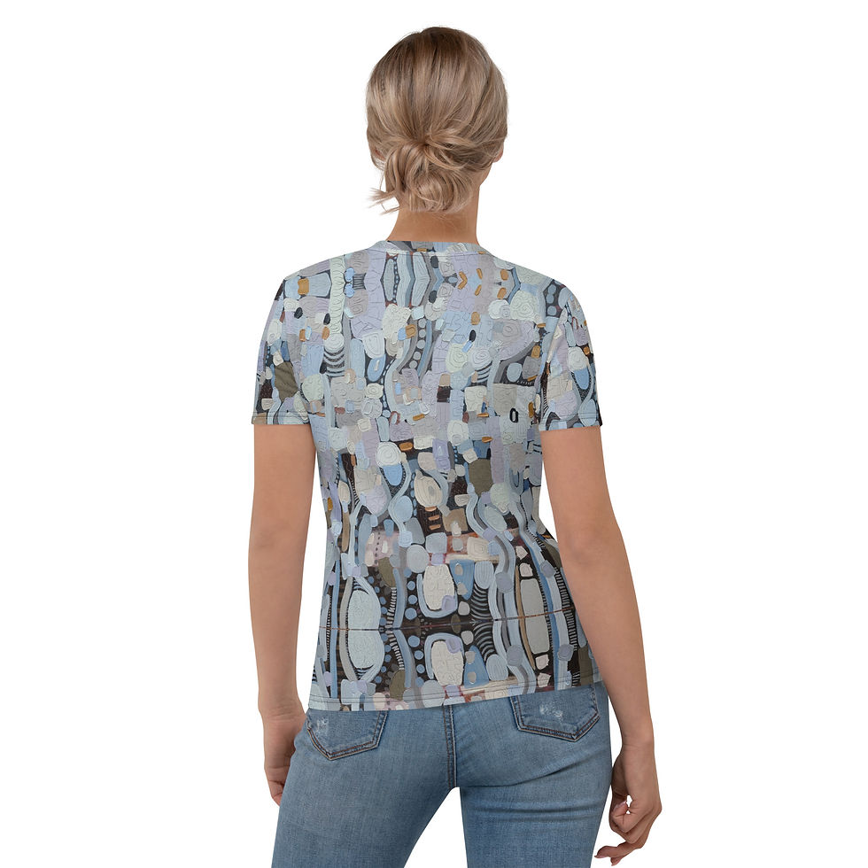 Thumbnail: Women's T-shirt - Chandeliers - knit t-shirt back