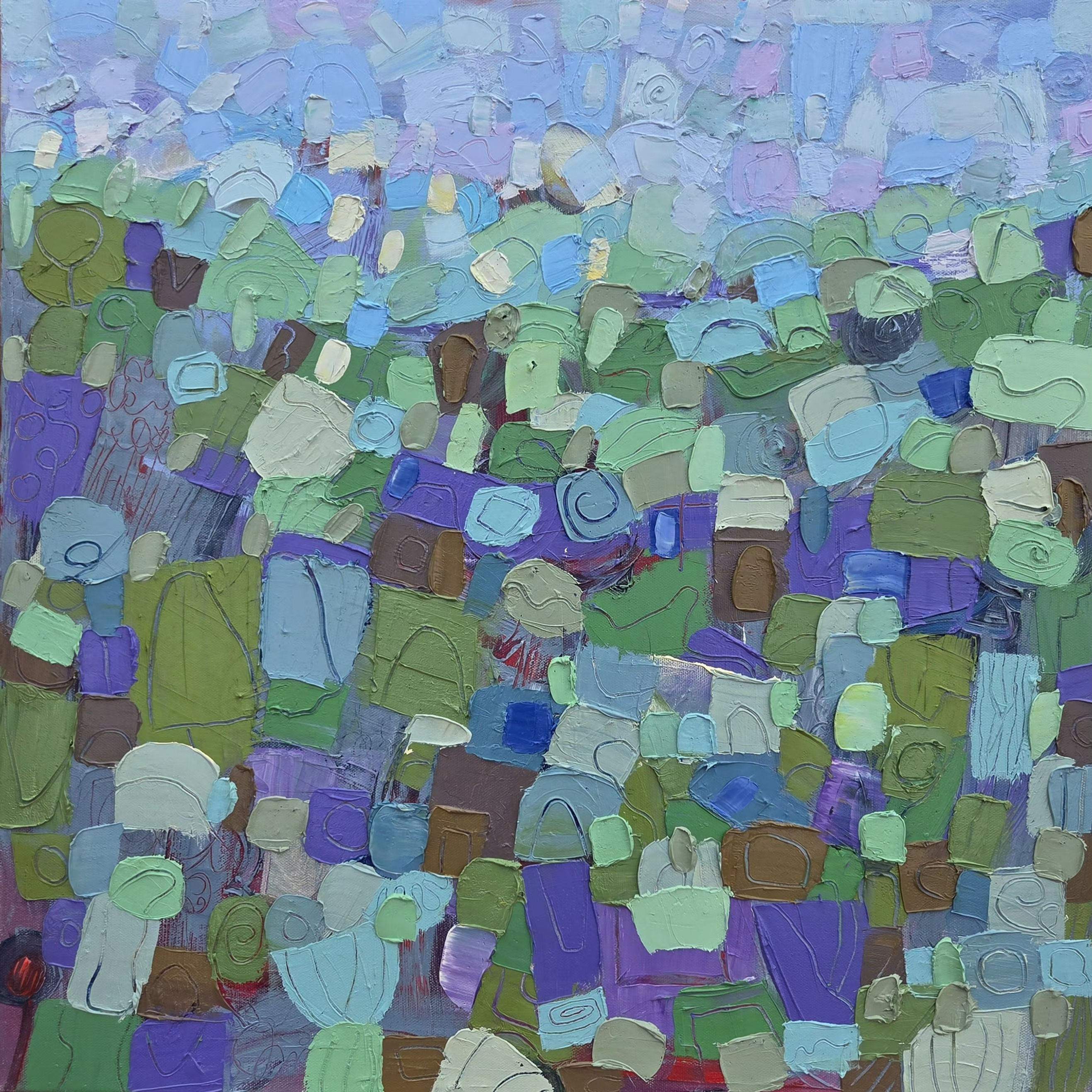 Peaceful chaos 24 x 24