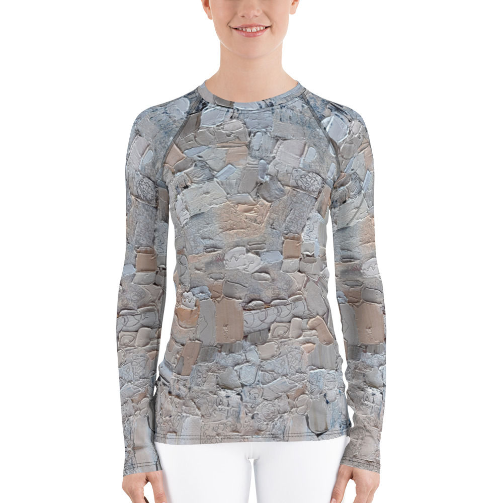Women's Rash Guard - Naturally Abstract - long sleeve shirt front