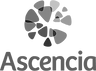 Ascencia logo with stylized person symbol 