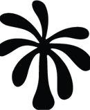 Abstract palm tree icon illustration