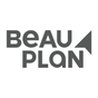Beau Plan logo with stylized arrow and text