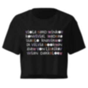 VN Anagrams Crop Top