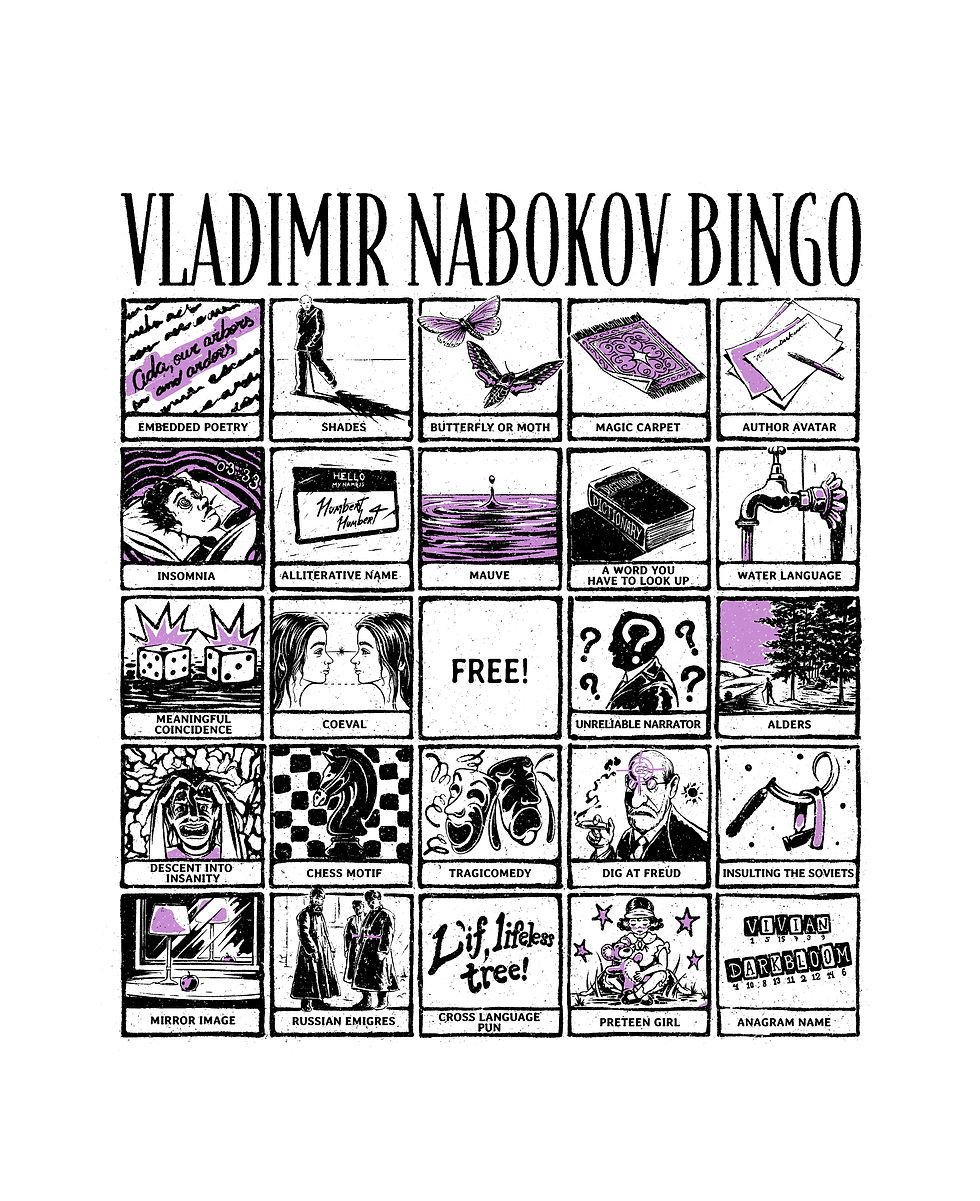 Thumbnail: Vladimir Nabokov Bingo