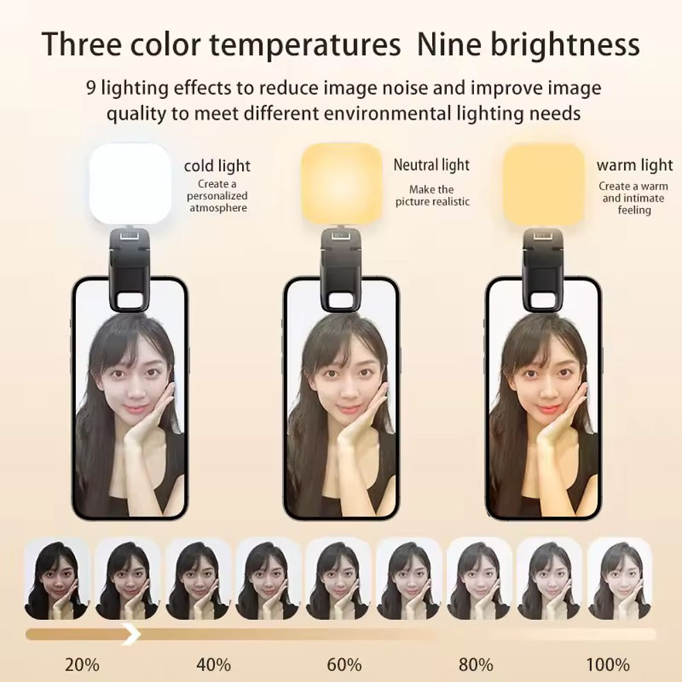 Thumbnail: LED Clip-on Phone Light with Adjustable Stand
