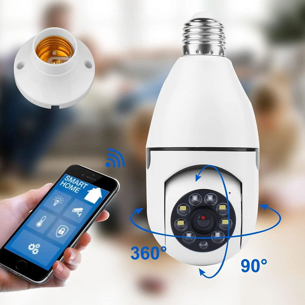 Thumbnail: 1080P Light Bulb Camera 360 Degree Wireless Wifi Home Night Version Security IP 