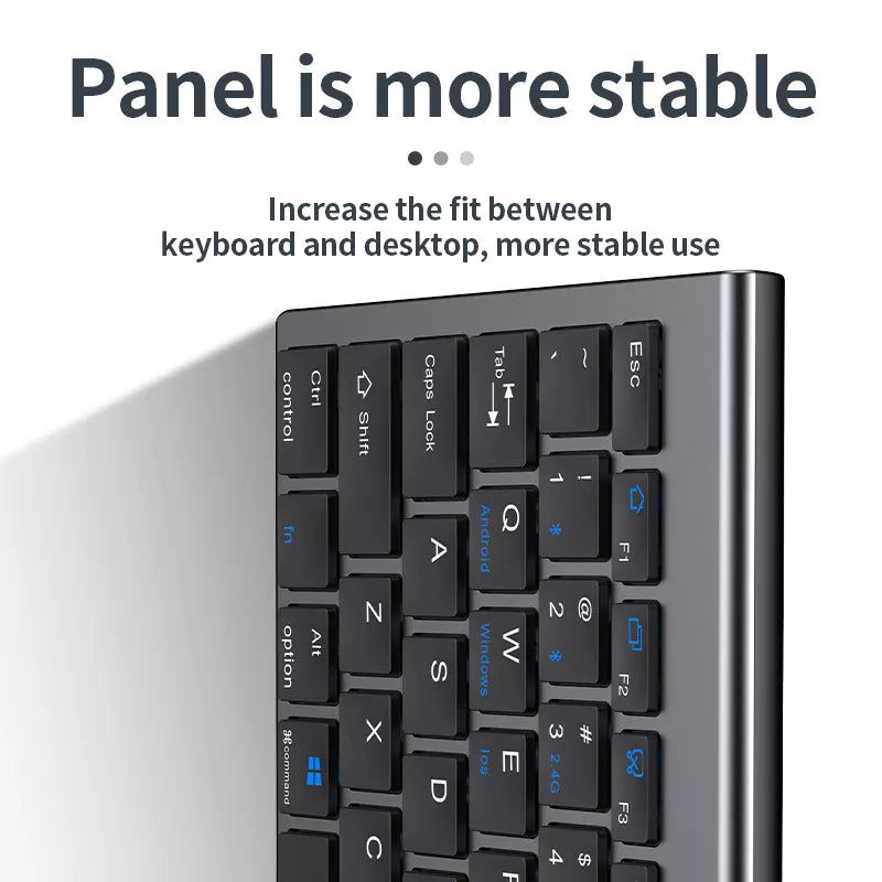 Thumbnail: High quality 2.4G Bluetooth wireless rechargeable mouse keyboard combos