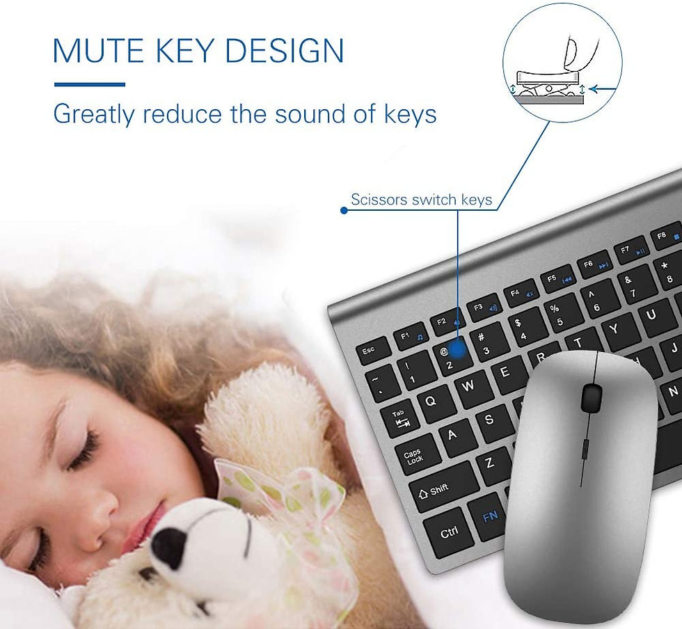 Thumbnail: Wireless Keyboard And Ergonomic Mouse Set