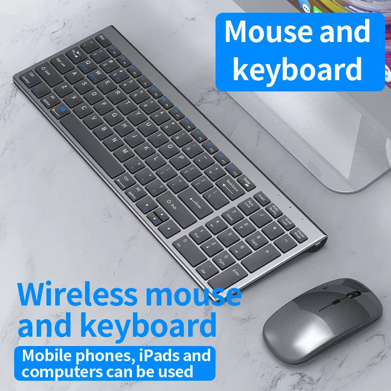 Thumbnail: High quality 2.4G Bluetooth wireless rechargeable mouse keyboard combos