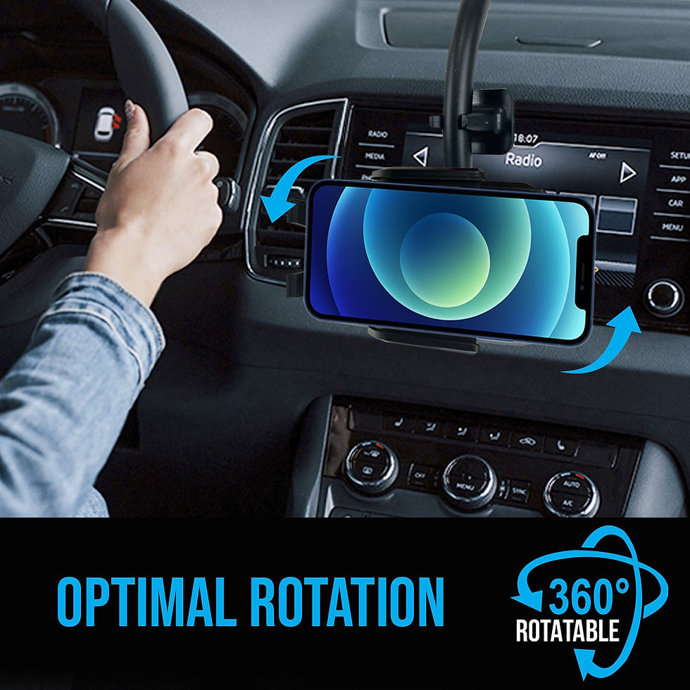 Thumbnail: Car Phone Mount Holder with Long Neck Anti Shake Cradle
