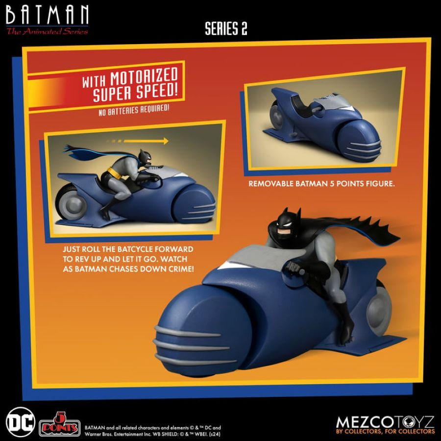 Thumbnail: Batman: The Animated Series - Series 2 Batman & Batcycle 5 Points Set