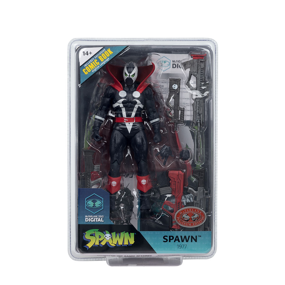 Thumbnail: Spawn - Spawn 77 (Black and Red) Action Figure WIth Comic Book (Red Platinum Edi