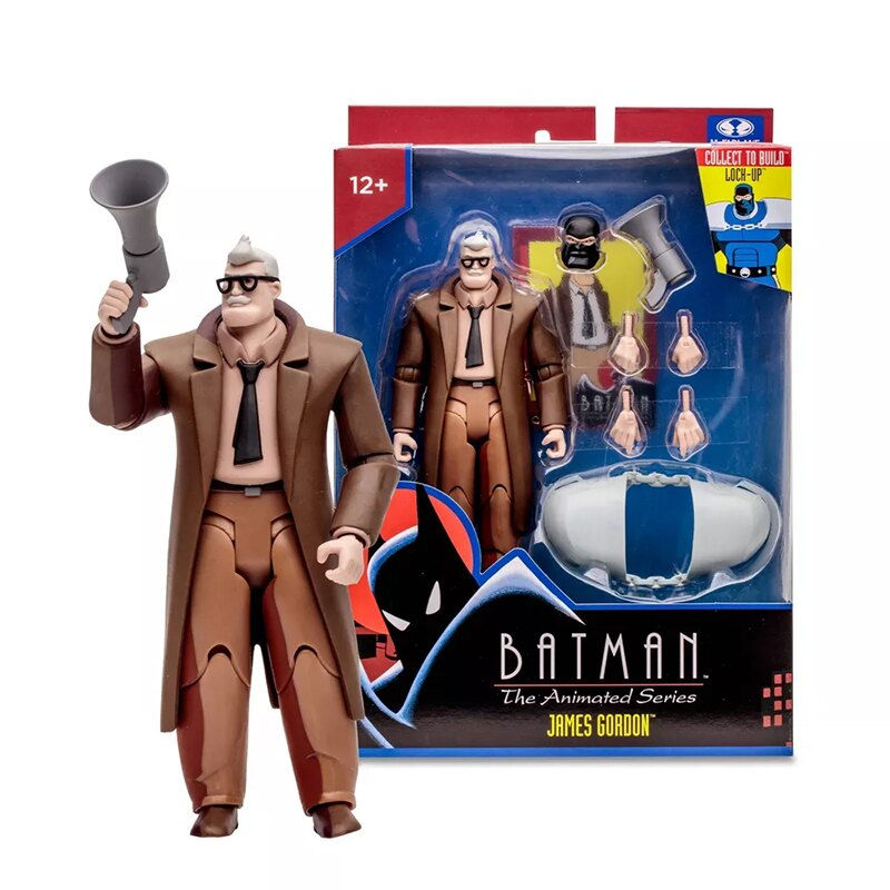 DC Direct - Batman TAS Wave 2 - Commissioner Gordon (Lock-Up BAF) Action Figure