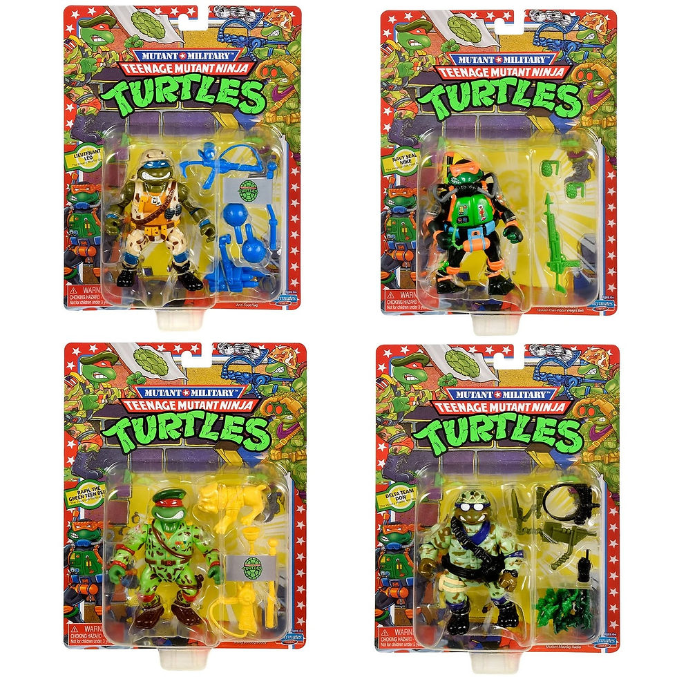 Teenage Mutant Ninja Turtles – Military Turtles Classic 4 Pack Action Figures