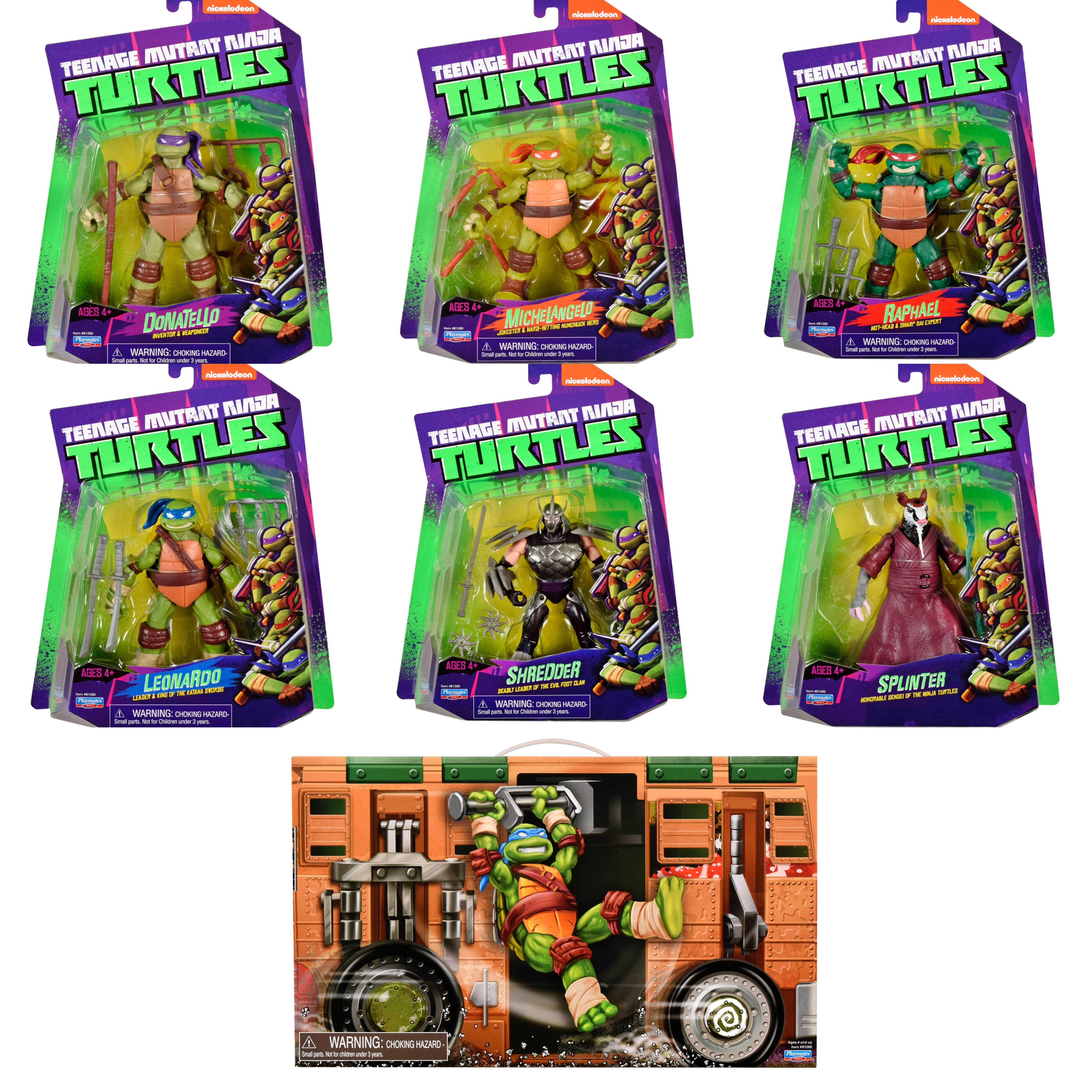 Teenage Mutant Ninja Turtles - Classic 2012 Action Figure Bundle