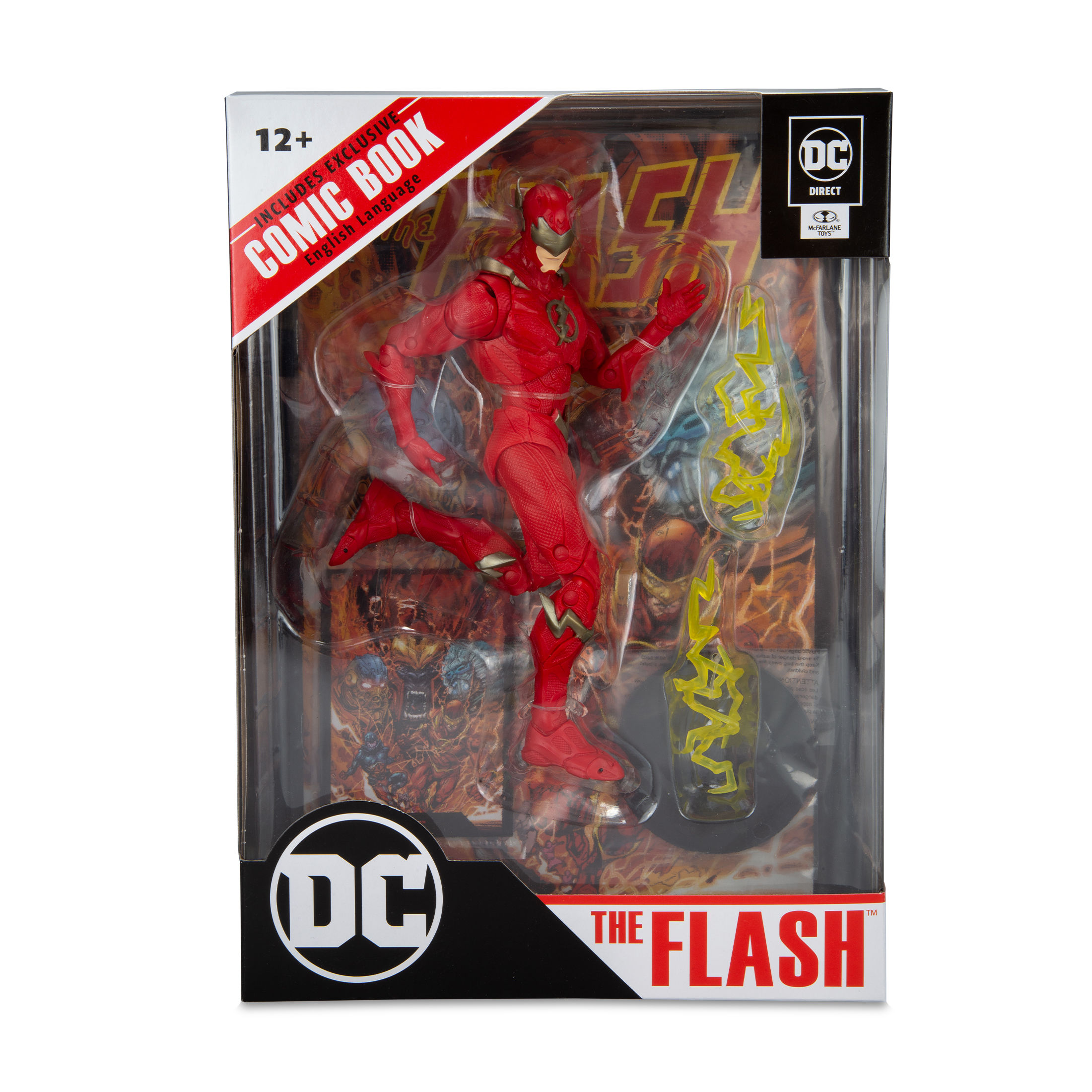 The Flash - The Flash Page Punchers 7” Scale Action Figure with Comic Book